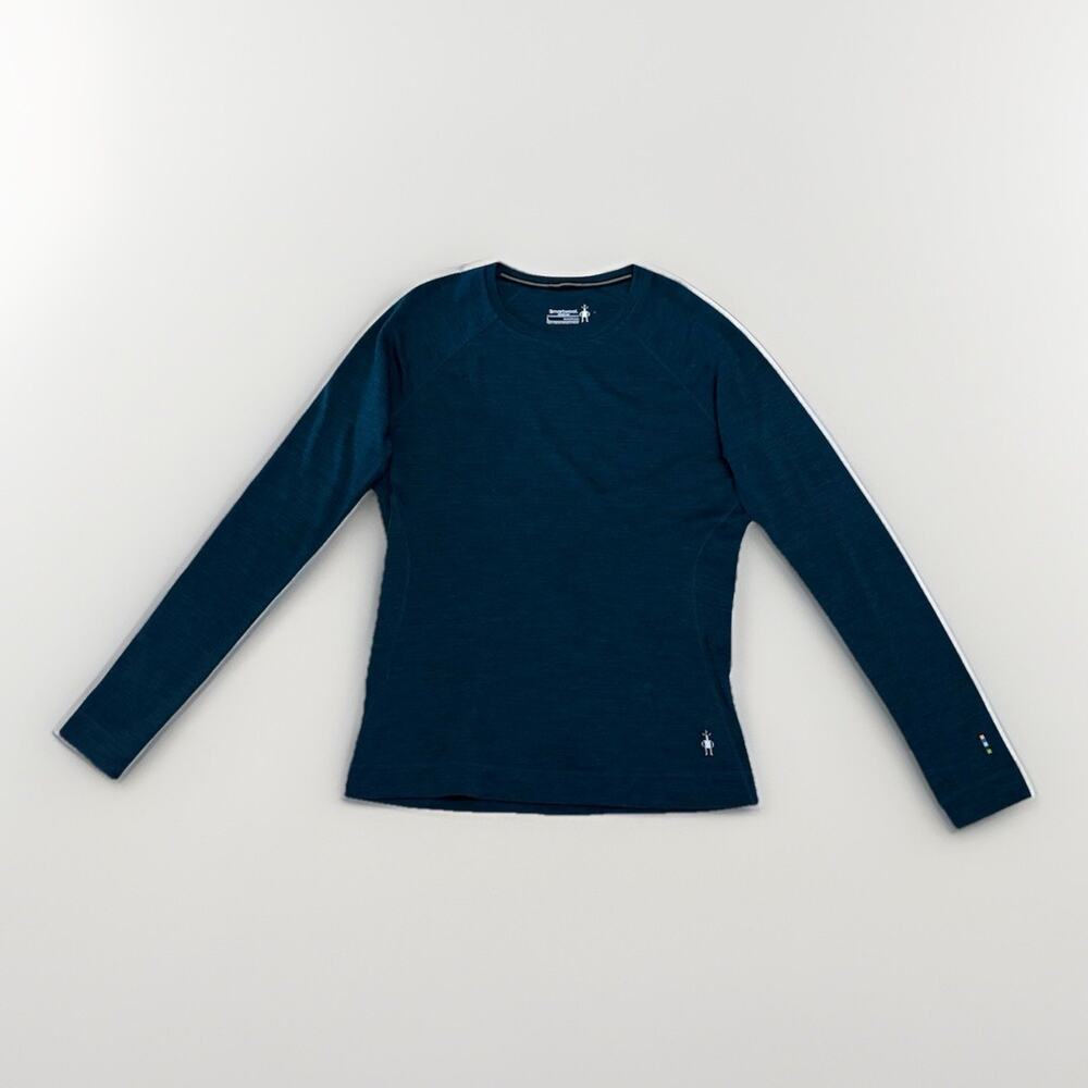 Smartwool Base Layer Wool Merino 250 Top Womens L Green Midweight Base Layer
